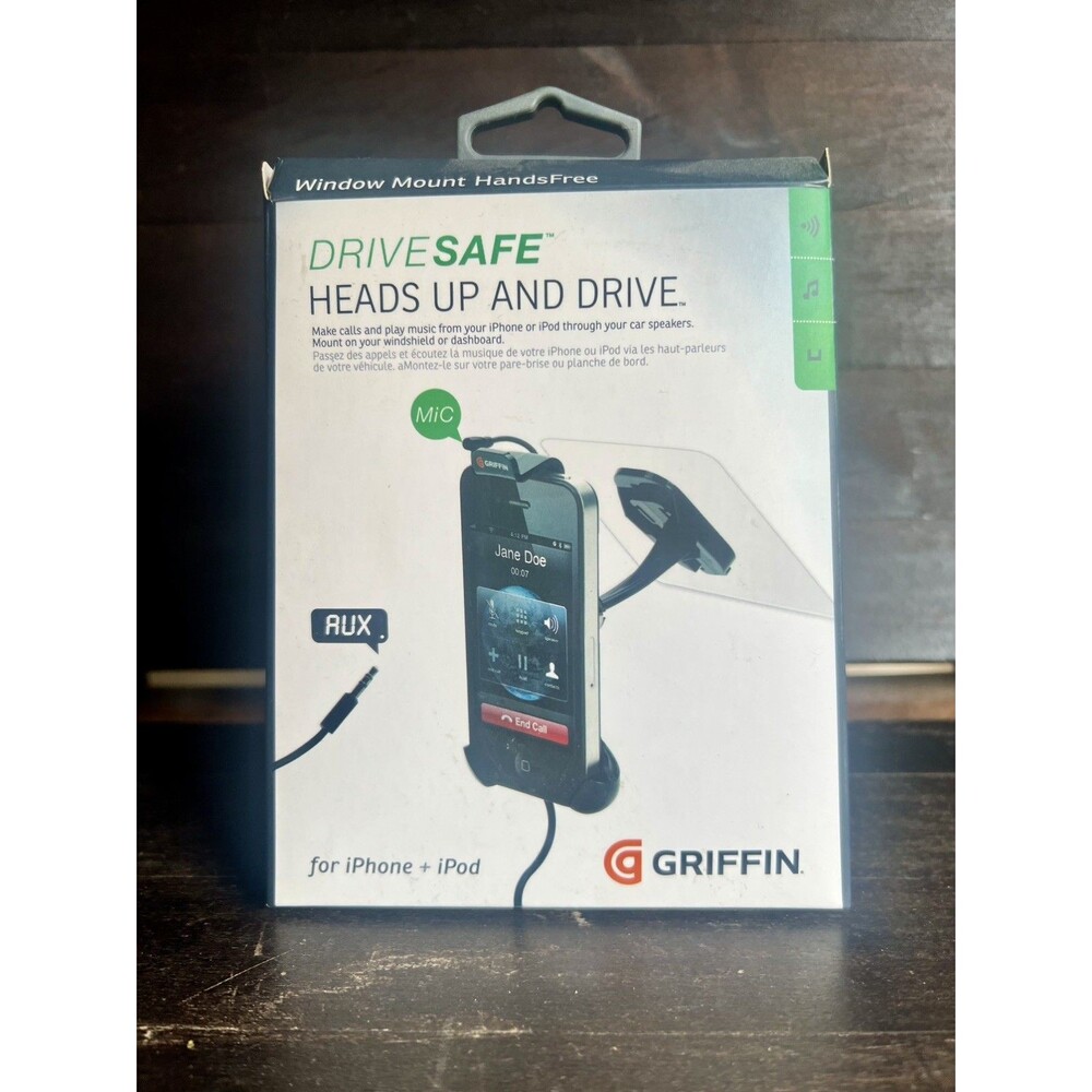 Griffin DriveSafe Window Mount for  iPhone SE/5s/5/4s Hands Free iPod Android
